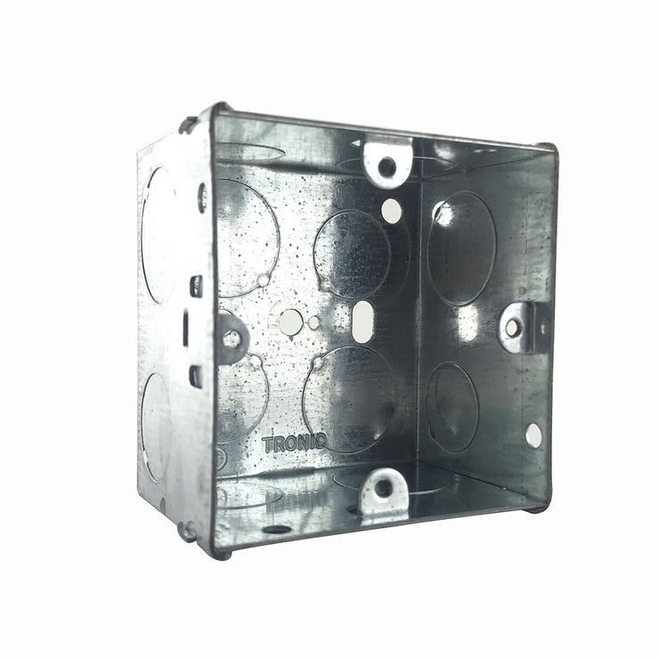 Tronic Single Deep Galvanised Iron Switch Box