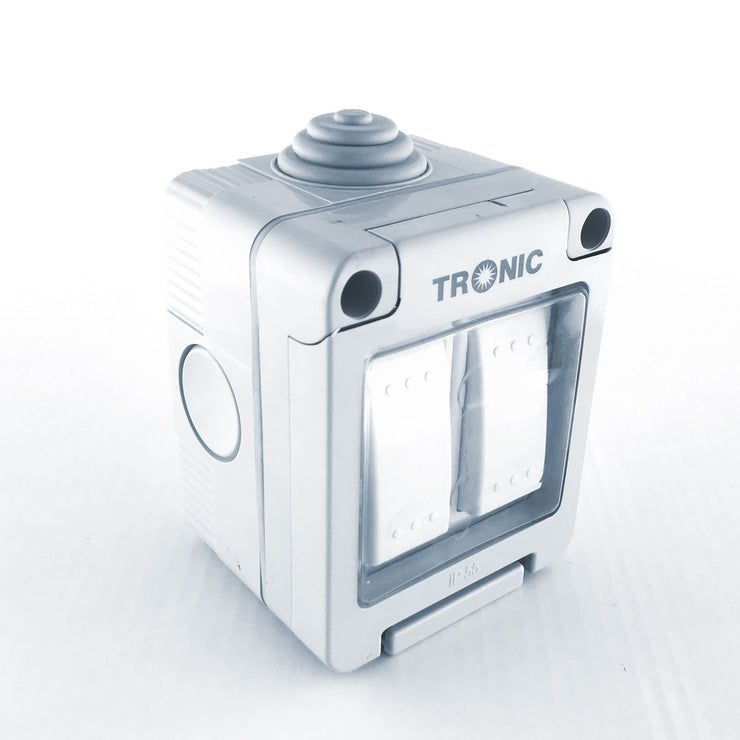 Tronic Waterproof 2 Gang 2 Way Switch