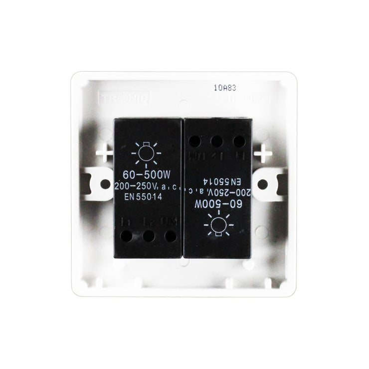 Tronic Dimmer 2 Gang Switch