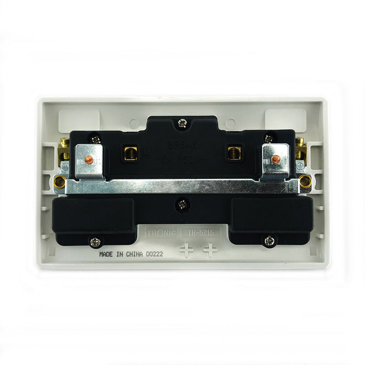 Tronic Twin Switch Socket 15A