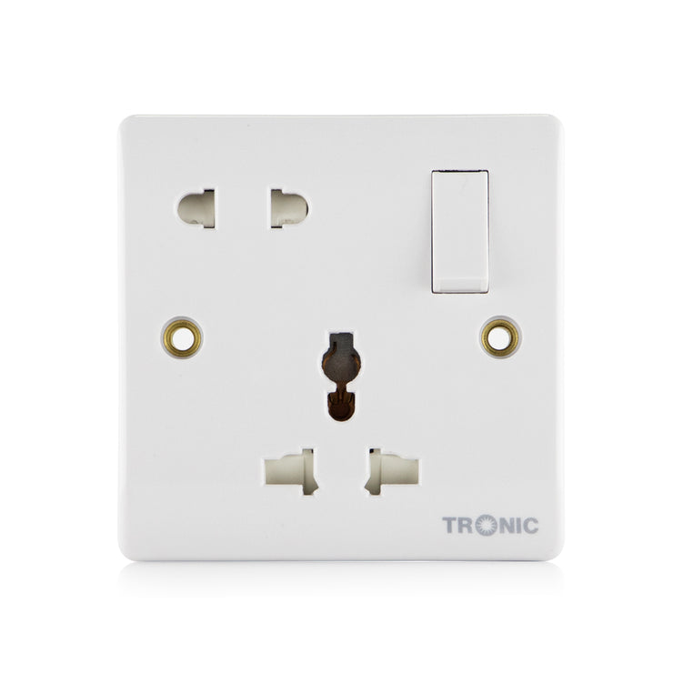 Tronic Single Universal Switch Socket 16Amps With 2 Pin