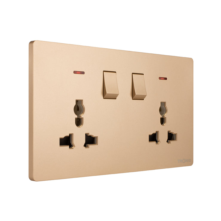 Tronic Universal Switch Socket Twin