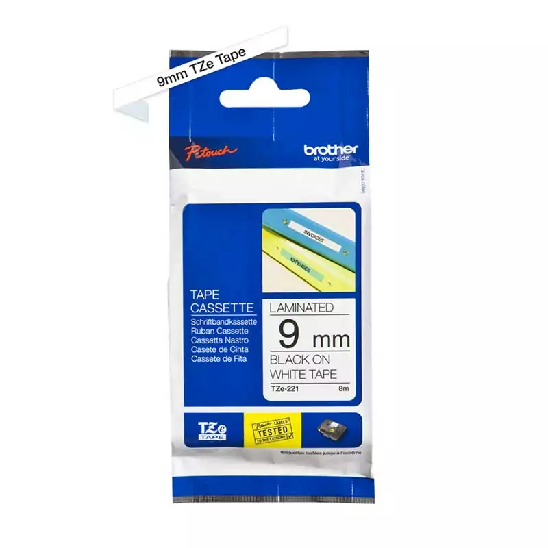 Brother Tape Cartridge Black On White TZe-221