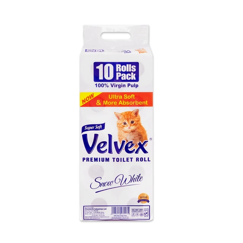 Velvex Premium Toilet Tissue Rolls Pack of 10