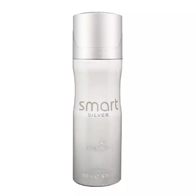 Fivestar Body Spray 200ml Smart Silver For Him