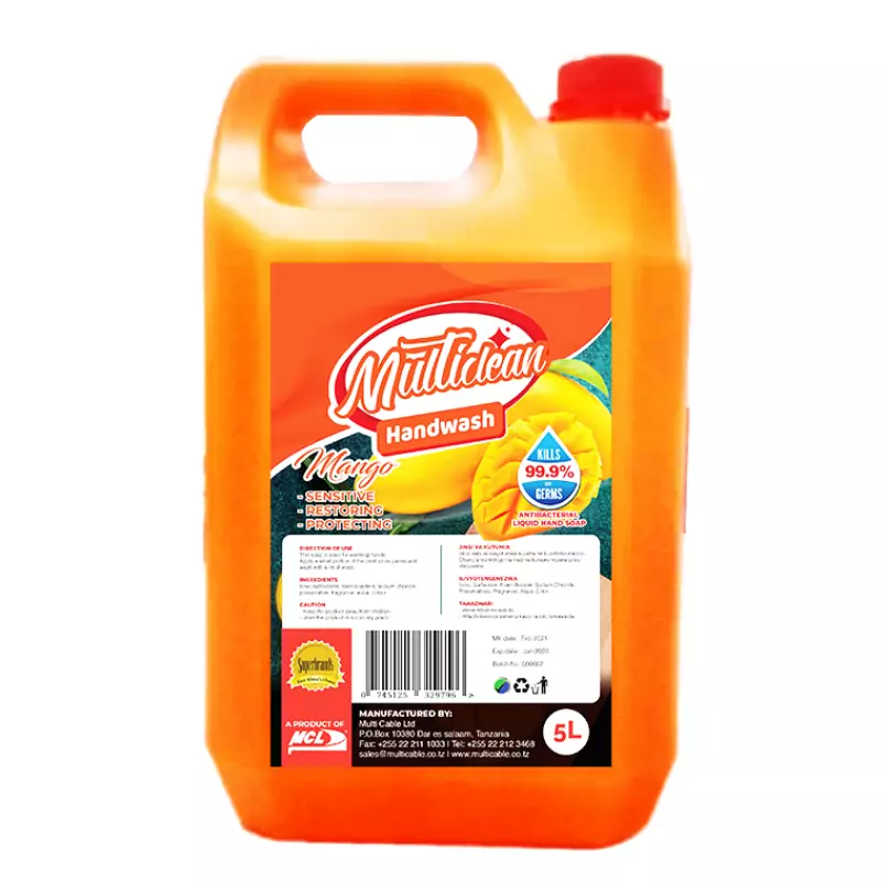 Multi Clean Handwash Liquid Soap 5L Mango