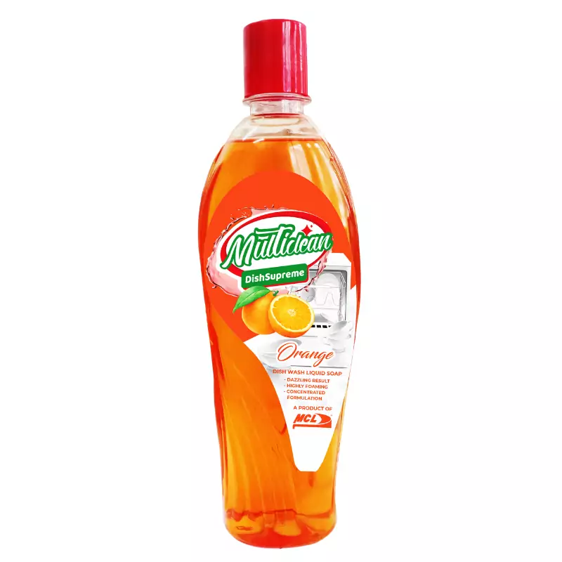 Multi Clean Dishwashing Liquid Soap 500ml (Flip Top) Orange