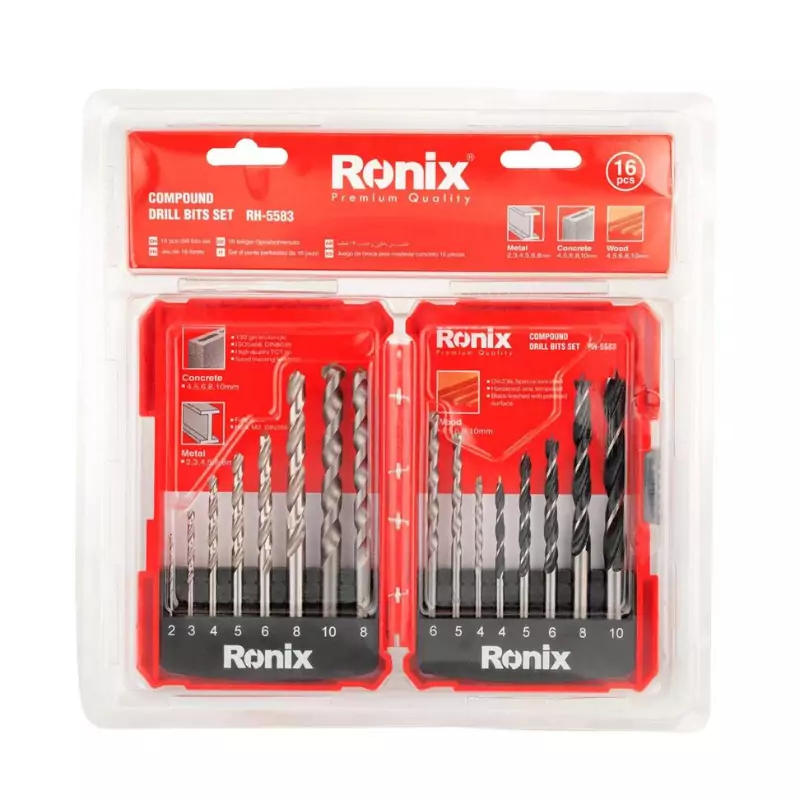 Ronix Compound Drill Bit 16pcs Set RH-5583