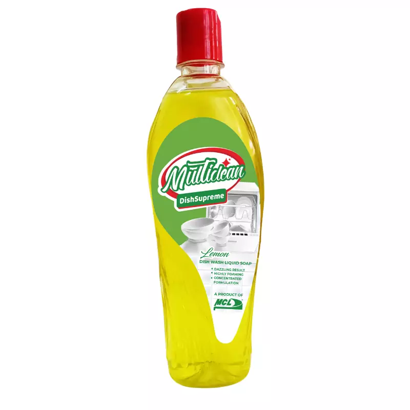 Multi Clean Dishwashing Liquid Soap 500ml (Flip Top) Lemon