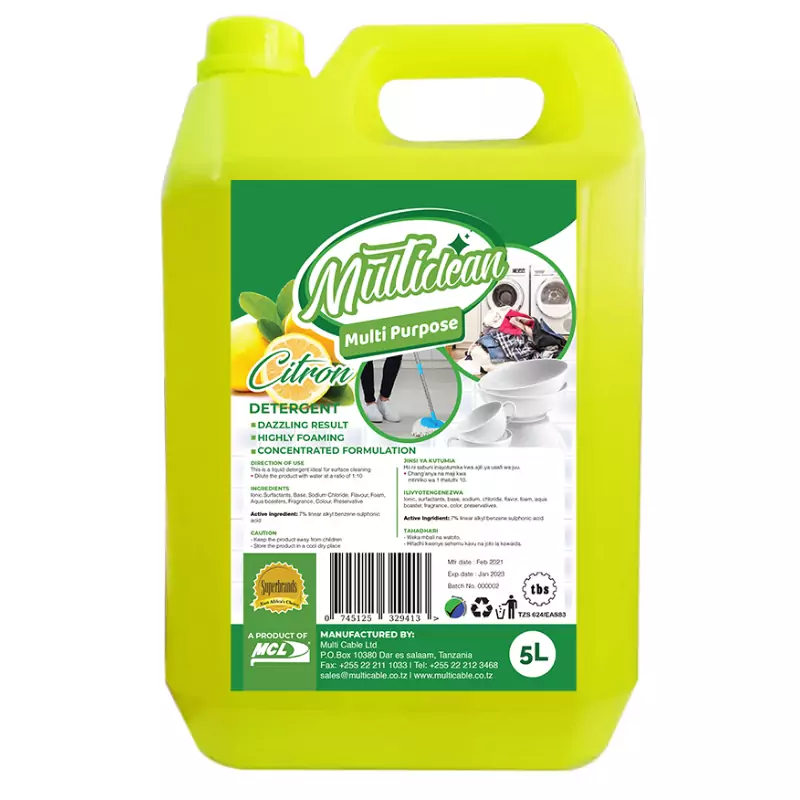 Multi Clean Multipurpose Detergent 5L Citron