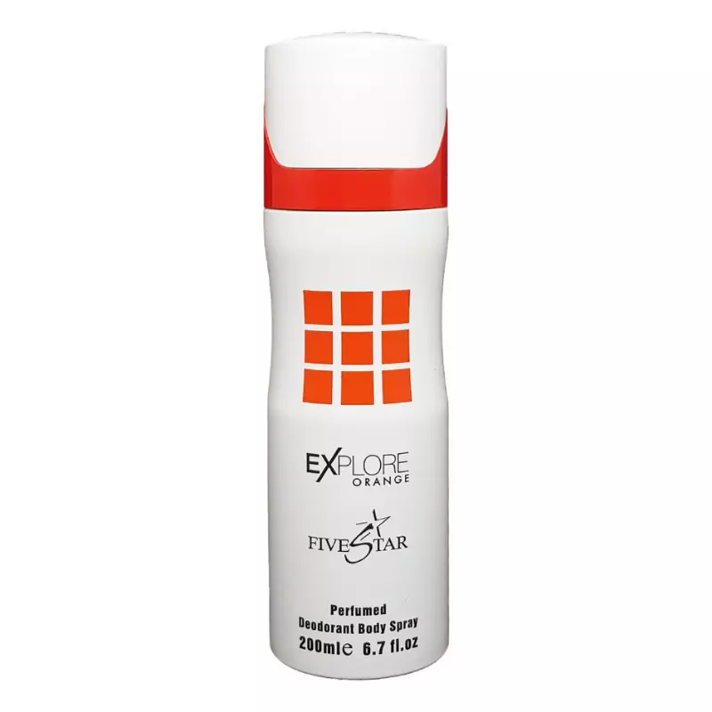 Fivestar Body Spray 200ml Explore Orange for Him