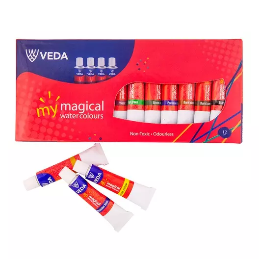 Veda Water Color Paint 18pcs Pack WCT-02 Price of 3 Packs