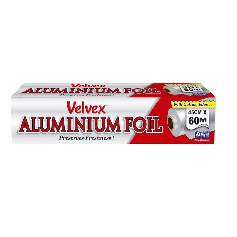 Velvex Aluminium Catering Foil 45cm x 60m Single Roll