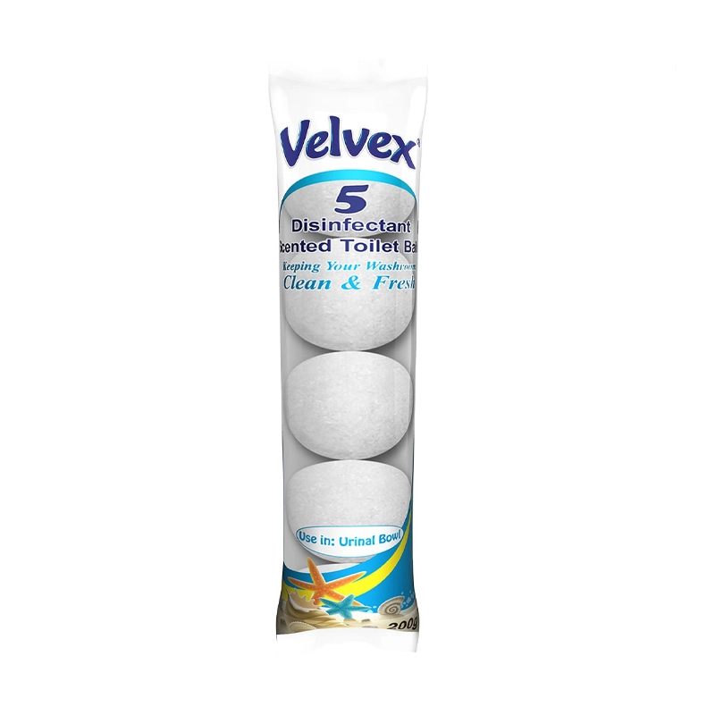 Velvex Disinfectant Scented Toilet Balls White Pack of 12