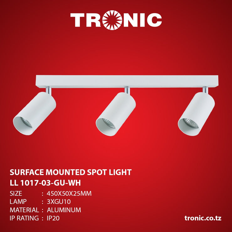 Tronic Triple Surface Mounted Spotlight