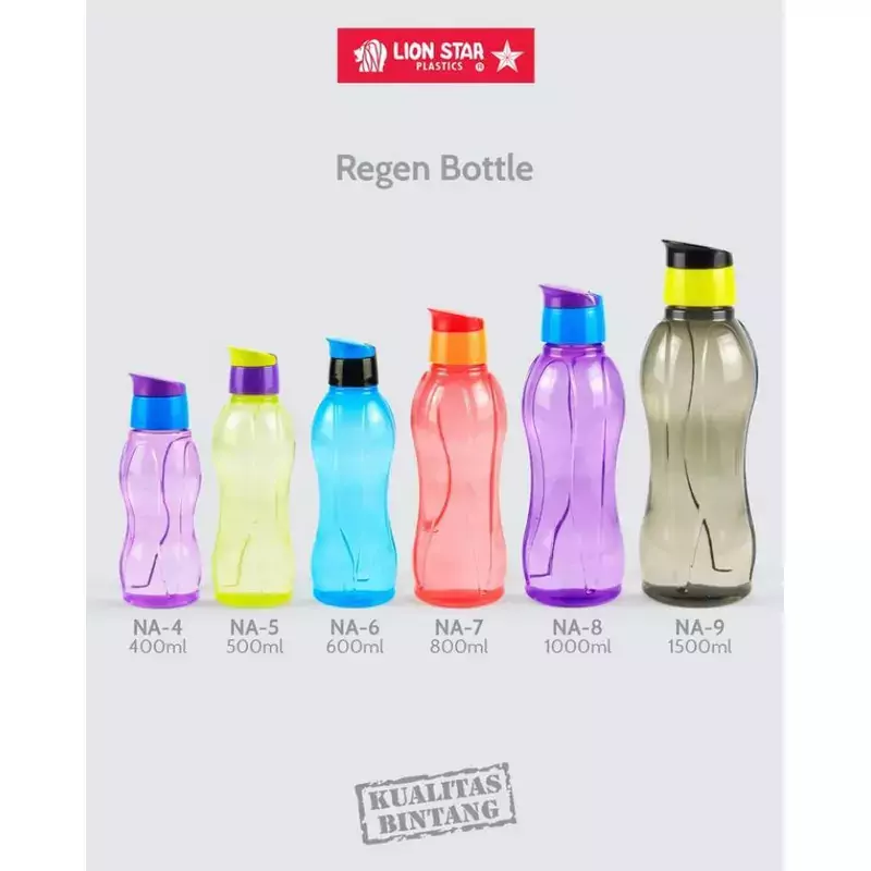 Lionstar Sport Bottle 1500ML Regen Bottle NA-9 Leakproof BPA Free Water Bottle for School/Sports