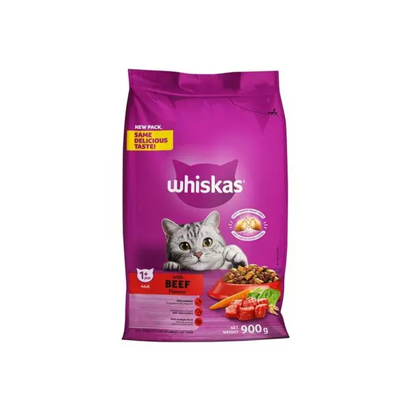 Whiskas Dry Adult Cat Food 900g Pack of 10 JDD015725