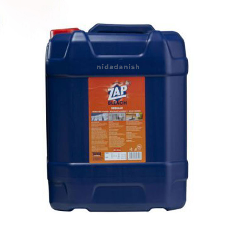 Zap Bleach for Laundry, Bathroom Fixtures, Kitchen & Floor Tiles Regular 20L