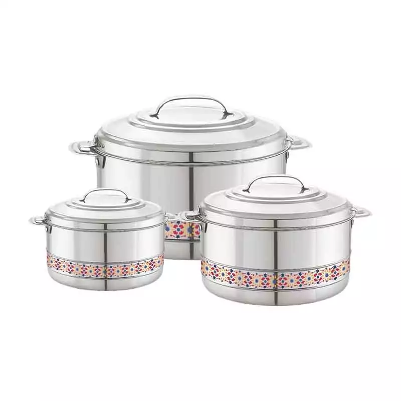 Hotpot Esteelo Arman Flower 4000/6000/8000 Stainless Steel Casserole Insulated Food Warmer