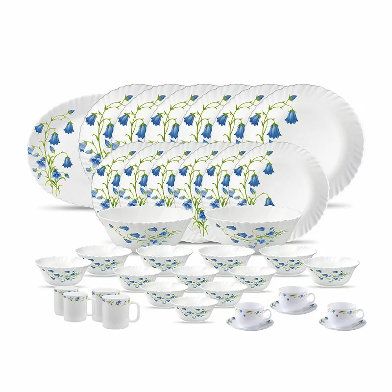 La Opala Dinner Set Blue Bells Classique 47 Pieces LB047