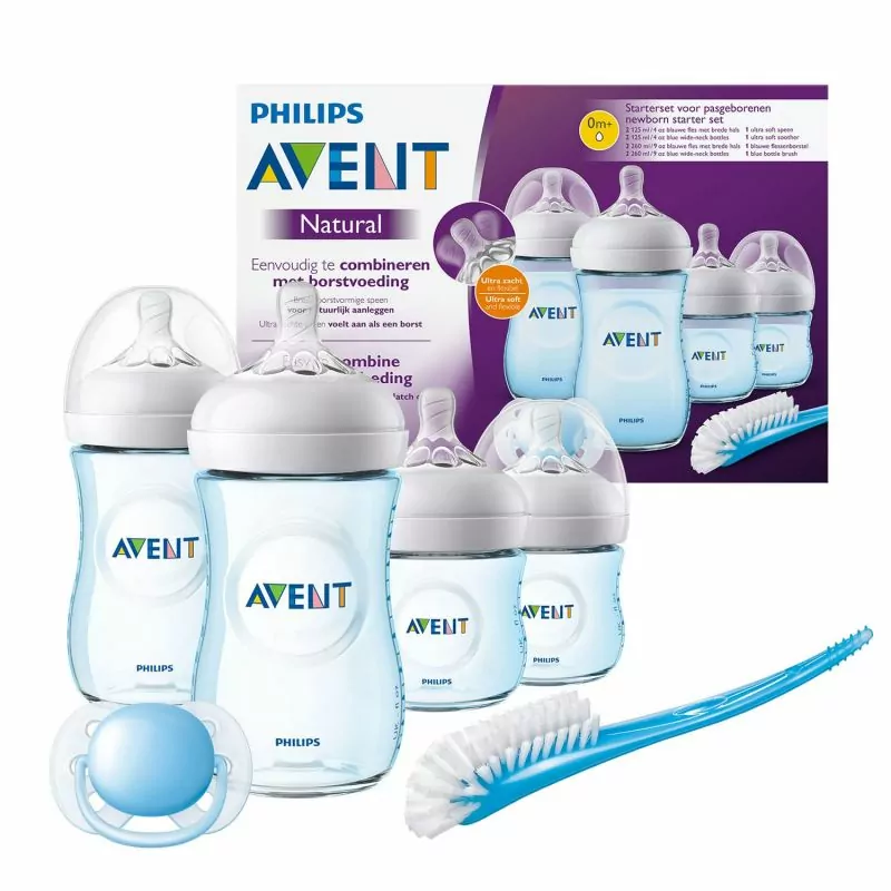 Philips Avent New Born Starter Set Natural Ultra Soft Blue 301/04