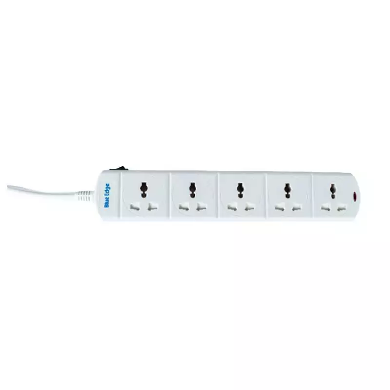 Office Point Blue Edge Surge Protector Extension Socket 5 Ways