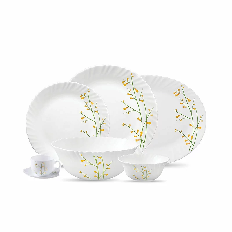 La Opala Dinner Set Citron Weave Classique 20 Pieces LW020