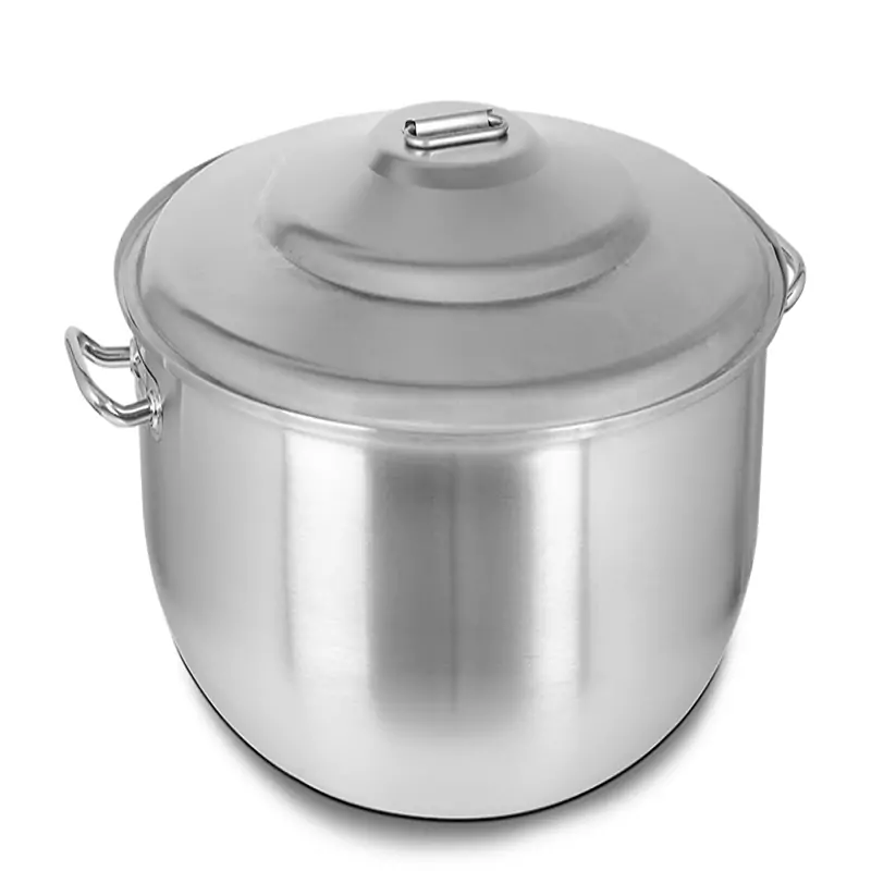 Kapp Wide Shallow Steel Helvane Pot (with Lid) 30x15cm 13L Commercial Horeca Use KAPP81