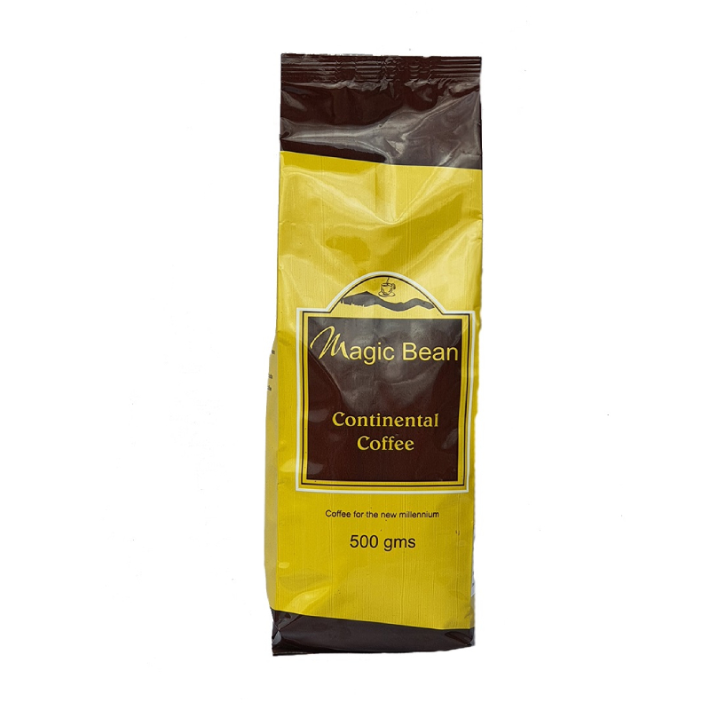 Magic Bean Continental Coffee with Bean 500g Fresh Coffee with Rich Flavour and Great Aroma