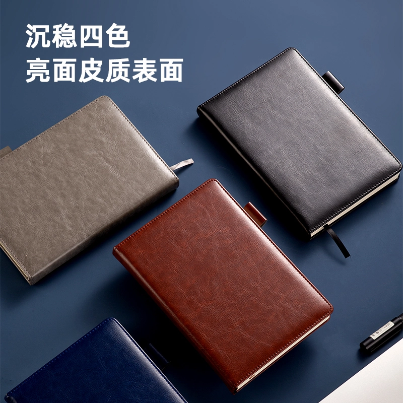 Deli Leather Cover Notebook 180 Sheets 22298