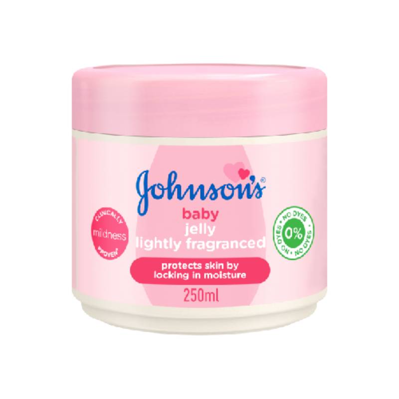 Johnsons Baby Jelly, Body Care, 24 Hour Moisture, Dermatologist Tested, Scented 250ml 2984