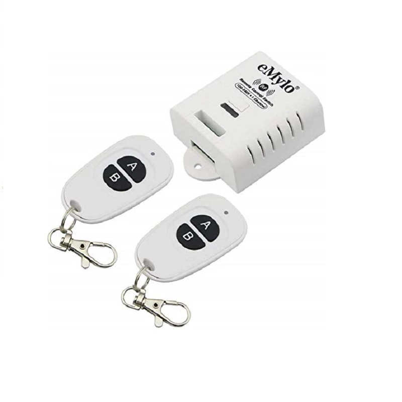 eMylo RF Relay Switch Wireless Remote Control Light Switch 2pcs Transmitter with 1 Receiver 1000W