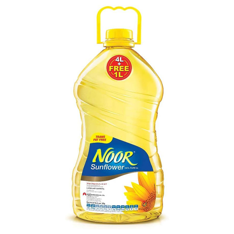 Noor Sunflower Oil 5L Pack of 4 6223001353720