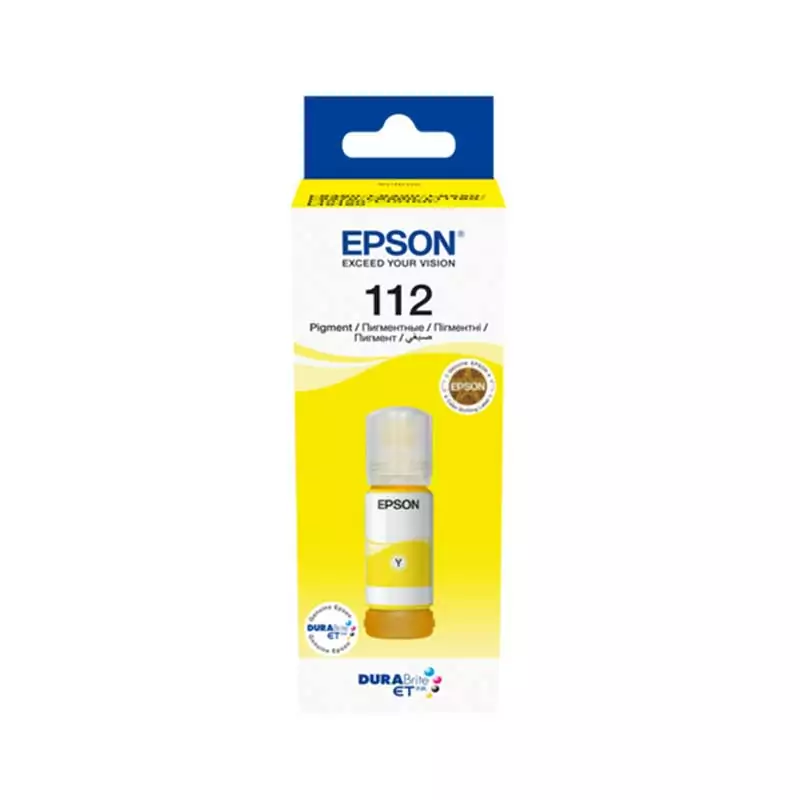 Epson Ecotank Pigment Ink Bottle Yellow 70ml 112