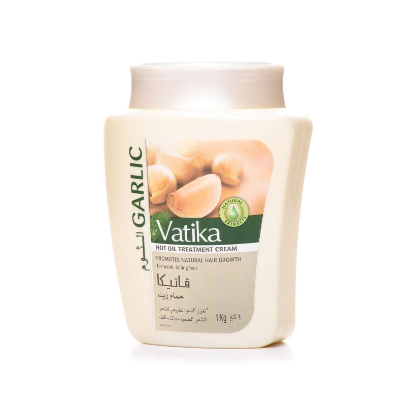 Vatika Hot Oil Treatment Promotes Natural Hair Growth, Hair Mask For Damaged & Thinning Hair, 500gm Garlic (Pack of 3)