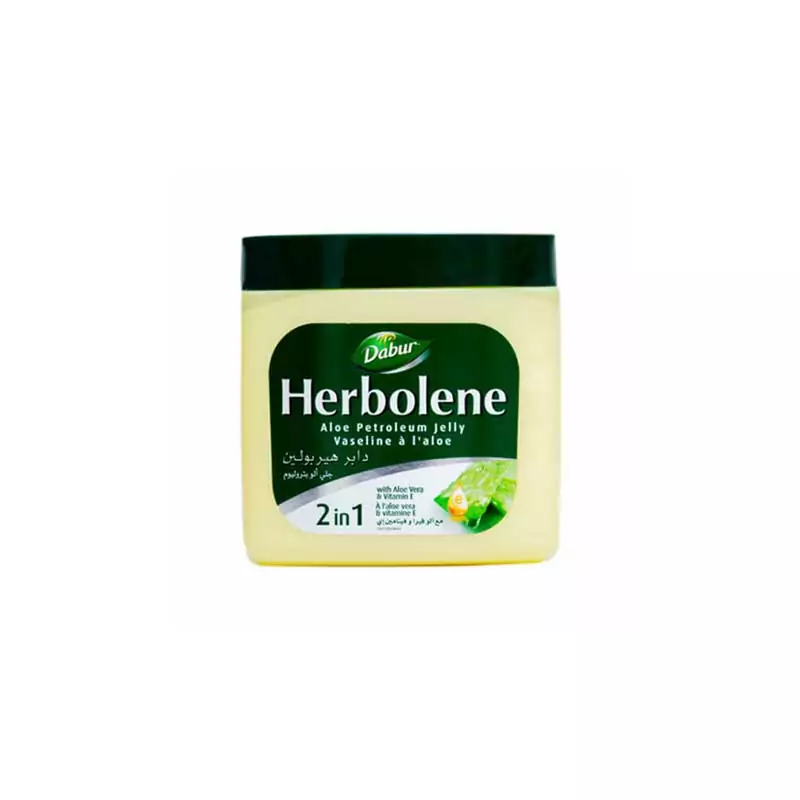 Dabur Herbolene Petroleum Jelly Enriched with Aloe Vera and Vitamin E, For Dry and Rough Skin 115ml Aloe Vera (Pack of 3)