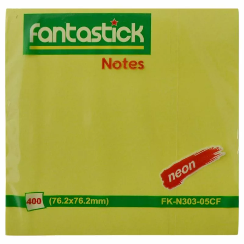 Fantastick Post It 3x3 Thick Neon 4-colour 15518