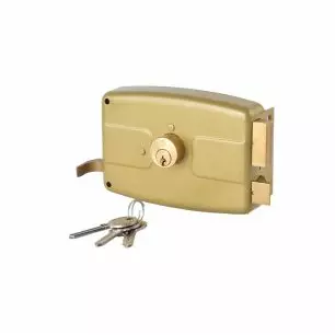 Ahram Gate Lock (Rim Lock) with 4 Computerized Keys