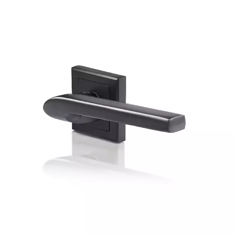 Yale Lever Handle With Spring Mechanism - Siena Matt Black