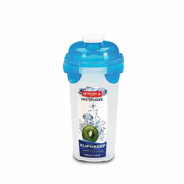 Lionstar Container Klip to Keep 600ML KP-46 Plastic Bottle Shaker Leakproof BPA Free For Home & School