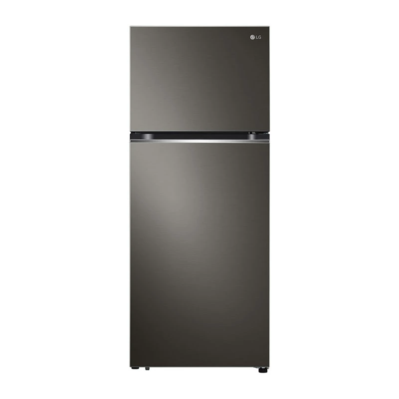 LG Refrigerator 395L Double Door with Smart Inverter Compressor, Linear & Door Cooling Technology Steel Black GL B492PXGB