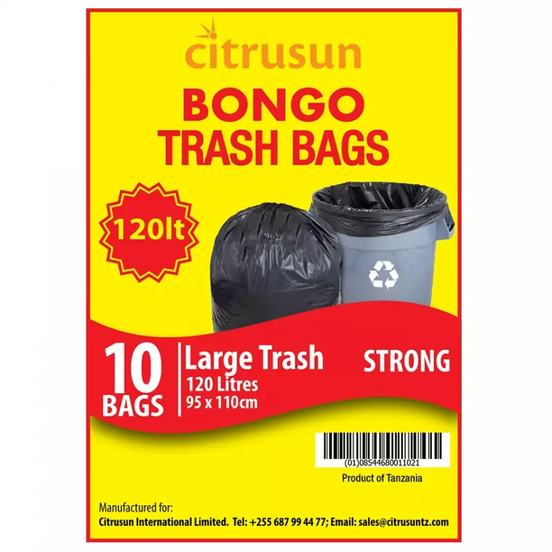 Canadian Harvest Bongo Trash Bags Large 120L 10 Bags Pack of 20