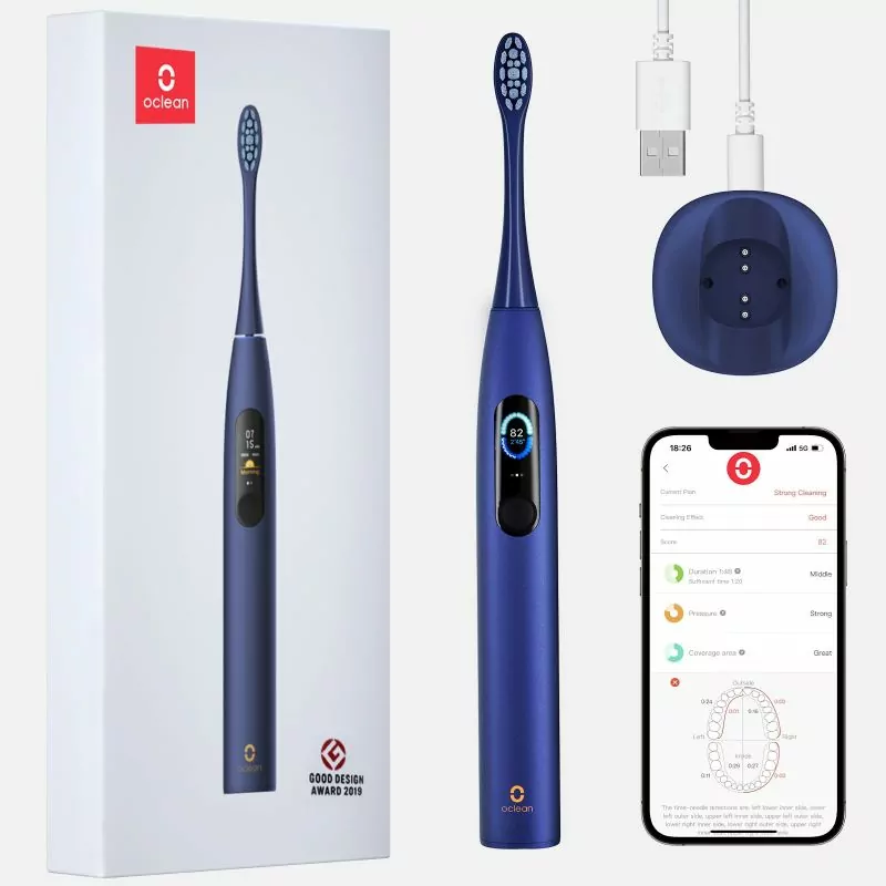 Oclean X Pro Smart Sonic Electric Toothbrush - Blue