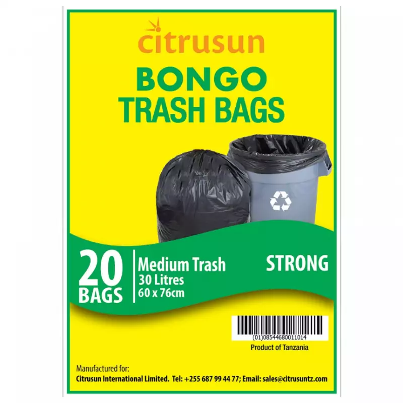 Canadian Harvest Bongo Trash Bags Medium 30L 20 Bags Pack of 20