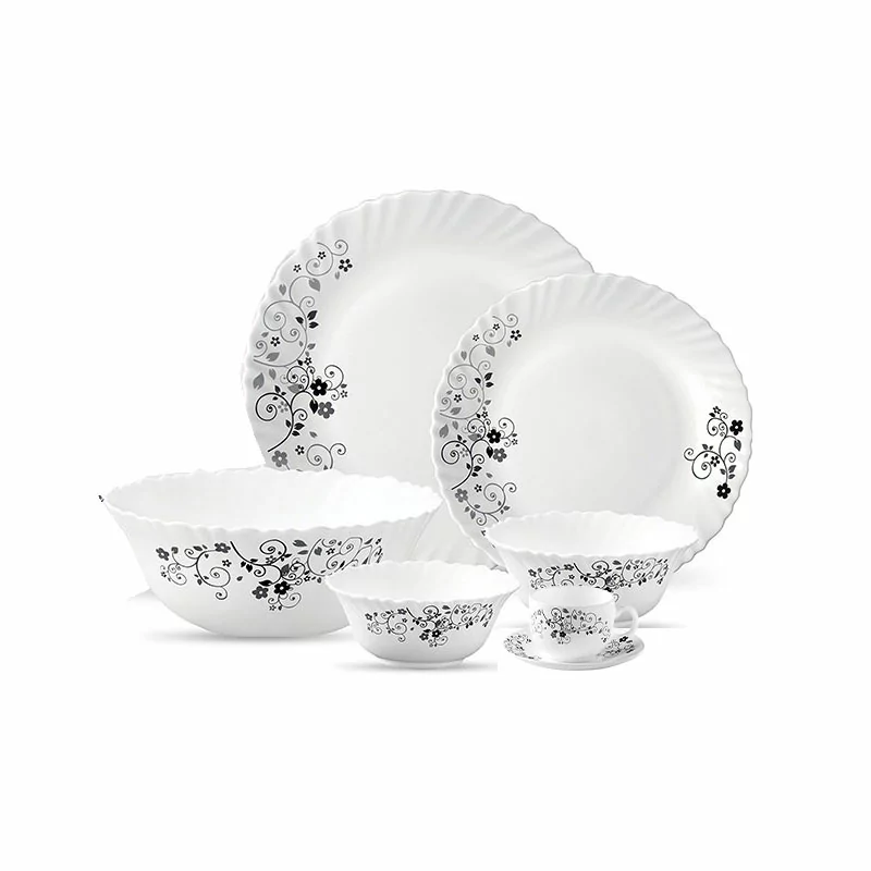 La Opala Dinner Set Mystrio Black Classique 20 Pieces LM020