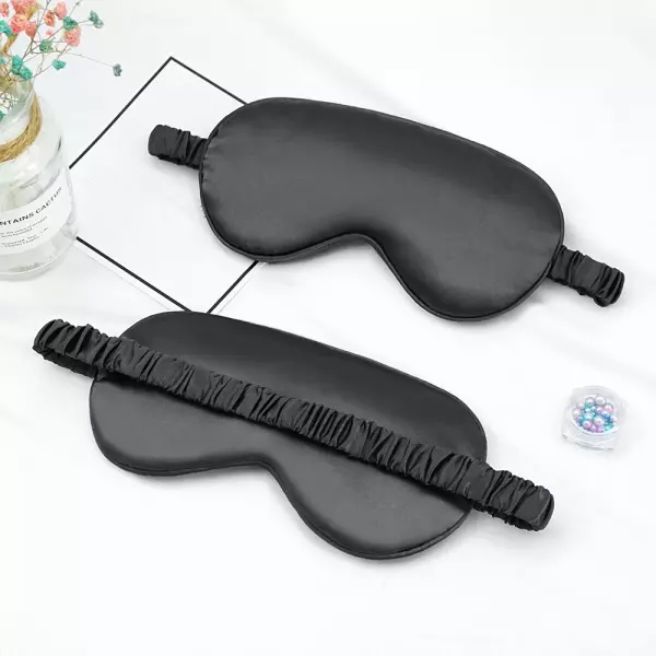 Imitated Silk Eye Mask Shading Sleep Eye Mask Eyepatch Travel Relax Cover Eyeshade Sleeping Aid Eye Mask