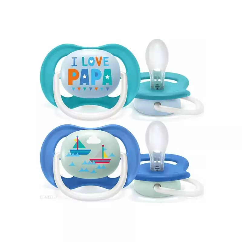 Philips Avent Soother Ultra Air Happy for Boy 6-18m 2's 080/03