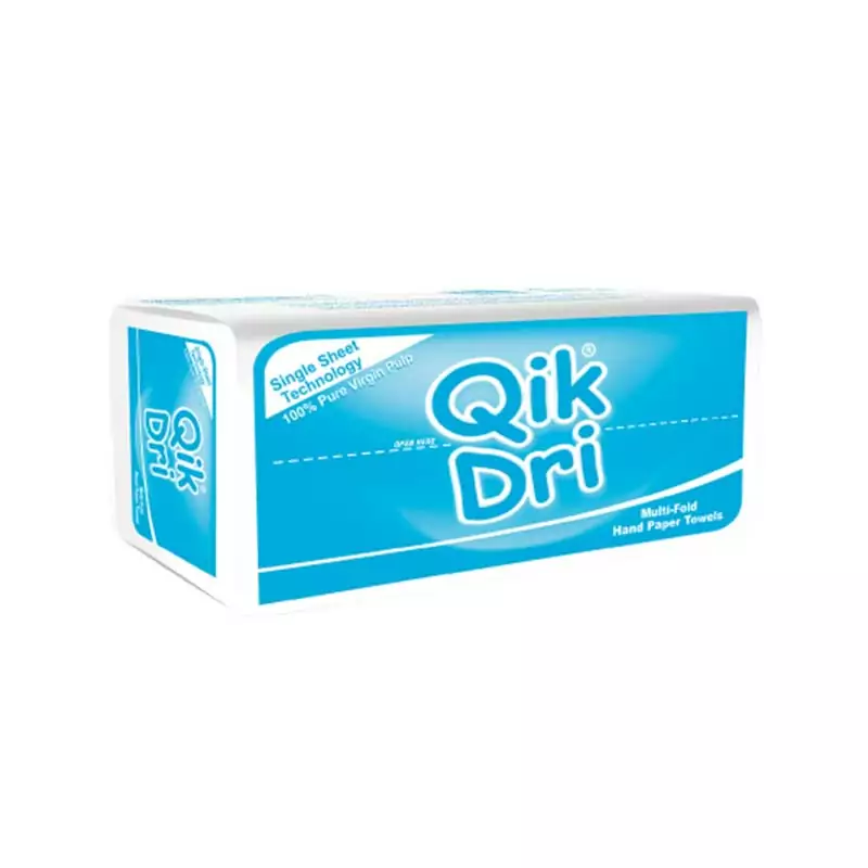 Qik Dri Hand Paper Towels Embossed White Pack of 12