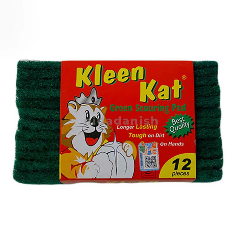 Kleen Kat Scouring Pads Economy 4's Pack of 3