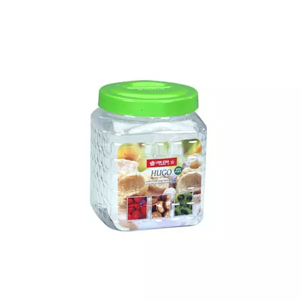 Lionstar Storage Square Jar 3L Hugo PP-50 Plastic Containers & Storage Space Saving Box BPA Free